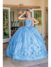 Dancing Queen 1627 V-neck Sleeveless Quinceanera Ballgown