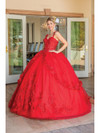 Dancing Queen 1627 V-neck Sleeveless Quinceanera Ballgown