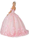 Dancing Queen 1613 Off Shoulder Floral Appliques Ballgown