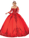 Dancing Queen 1512 Sweetheart Neck Embellishments Ballgown