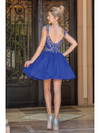 Dancing Queen 3287 Sweater Neck Sleeveless Homecoming Dress
