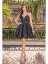 Dancing Queen 3262 V-Neck Sleeveless Homecoming Dress