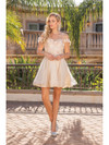 Dancing Queen 3254 Sweetheart Neck Off Shoulder Short Dress