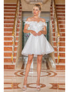 Dancing Queen 3254 Sweetheart Neck Off Shoulder Short Dress