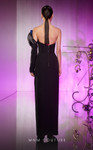 MNM Couture E0042 Crepe One Shoulder One Sleeve Fitted Dress