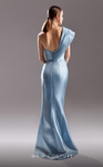 MNM Couture G1529 Organza One Shoulder Sleeveless Long Dress