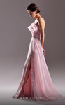 MNM Couture G1524 Organza Beaded Strapless Fitted Long Dress