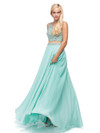 Dancing Queen 9789 Illusion Two-Piece Illusion Bodice Dress