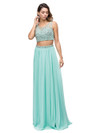 Dancing Queen 9574 Scoop Neck Beaded Bodice Two-Piece Dress