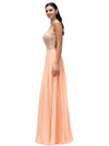 Dancing Queen 9293 Chiffon Illusion High Halter Neck Dress