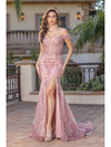 Dancing Queen 4332 Off Shoulder Sweetheart Neck Long Dress
