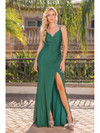 Dancing Queen 4305 Cowl Neck Double Spaghetti Straps Dress