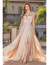 Dancing Queen 4304A Plunging V-neck Sleeveless Long Dress