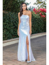 Dancing Queen 4301 Sleeveless One Shoulder Strap Long Dress