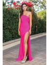 Dancing Queen 4299 One Shoulder Spaghetti Straps Long Dress