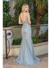 Dancing Queen 4275 Tulle Deep V-Neck Sleeveless Long Dress