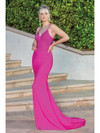 Dancing Queen 4243 Spaghetti Strap Sleeveless V-Neck Dress