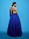 Tarik Ediz 53040 Sleeveless Deep V-neck Blackbliss Dress