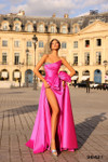 Tarik Ediz 98421 Strapless Pinkgenna Dress