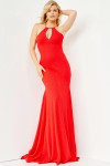 JVN by Jovani JVN08599 Sleeveless High Neck Long Prom Dress