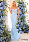Clarisse 810961 Illusion Inset Off-shoulder Sleeves Dress