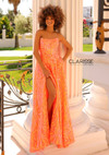 Clarisse 810924 Sequins Strapless Scoop Neck Long Dress