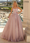 Clarisse 810888 Sequins Wide Strap Scoop Neck Long Dress