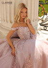 Clarisse 810888 Sequins Wide Strap Scoop Neck Long Dress