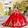 Princesa by Ariana Vara PR30136 Sequins Off-Shoulder Gown