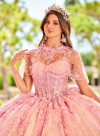 Princesa by Ariana Vara PR30158 Flower Appliques Tulle Gown