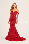 Ellie Wilde by Mon Cheri EW35094 Embroidered Mesh Long Dress