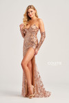 Colette by Daphne CL5107 Embroidered Sequin Tulle Dress