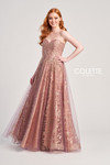 Colette by Daphne CL5144 Novelty Cracked Ice Sequin Dress