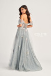 Colette by Daphne CL5169 Tulle Stone Accents Long Dress