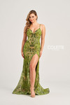 Colette by Daphne CL5195 Novelty Multi Color Sequin Dress