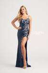 Colette by Daphne CL5196 Embroidered Sequin Motif Dress