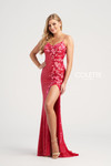 Colette by Daphne CL5196 Embroidered Sequin Motif Dress