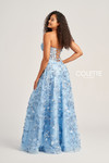Colette by Daphne CL5249 Embroidered Tulle Long Dress