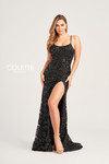 Colette by Daphne CL5264 Novelty Sequin Lace Long Dress