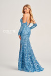Colette by Daphne CL5264 Novelty Sequin Lace Long Dress