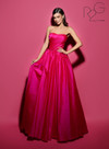 Tarik Ediz 53011 Tafetta Sweetheart Neck Strapless Dress