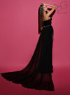 Tarik Ediz 53162 Crepe Sweetheart Neck Fitted Long Dress