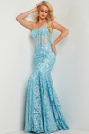 Jovani 22601 Embellished Sweetheart Neck Strapless Dress