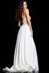 Jovani 23937 Satin Strapless V-neck Sleeveless Long Gown