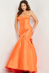 Jovani 24613 Satin Strapless Sweetheart Neck Trumpet Dress