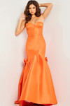 Jovani 24613 Satin Strapless Sweetheart Neck Trumpet Dress