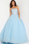 Jovani 25991 Strapless Straight Neck Embellished Ballgown