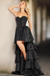Jovani 26006 Taffeta Sweetheart Neck Corset High Low Dress
