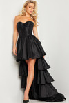 Jovani 26006 Taffeta Sweetheart Neck Corset High Low Dress