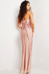 Jovani 26043 Embellished Plunging Neck Strapless Long Gown